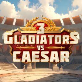 3 Gladiators vs Caesar Game Logo