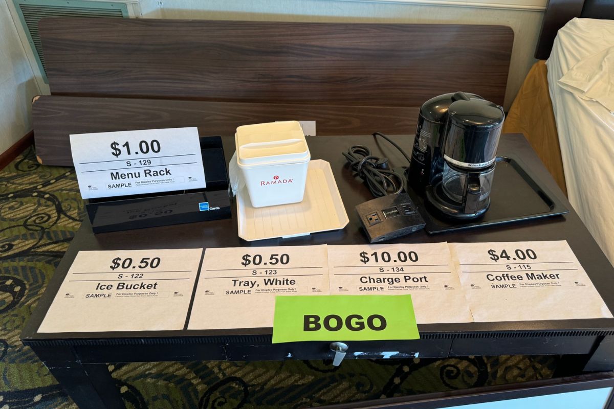 furnishings and equipment from Tropicana 11