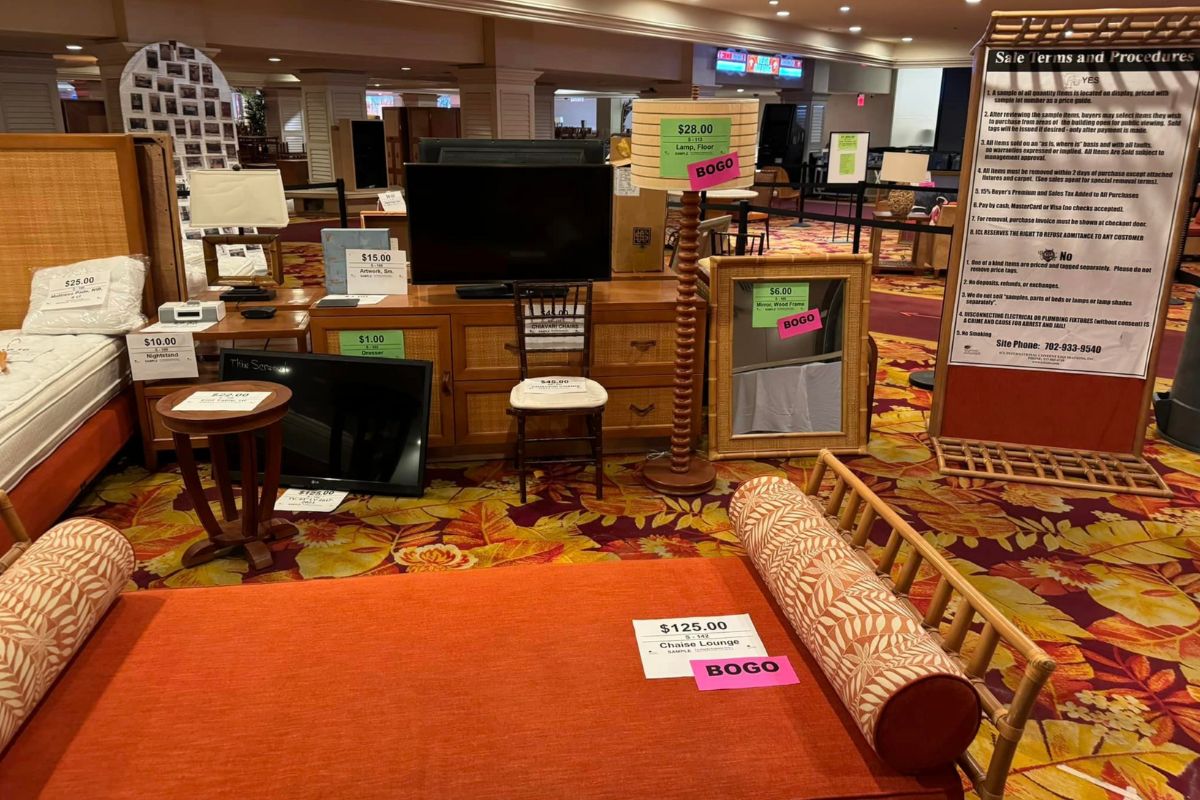 furnishings and equipment from Tropicana 14