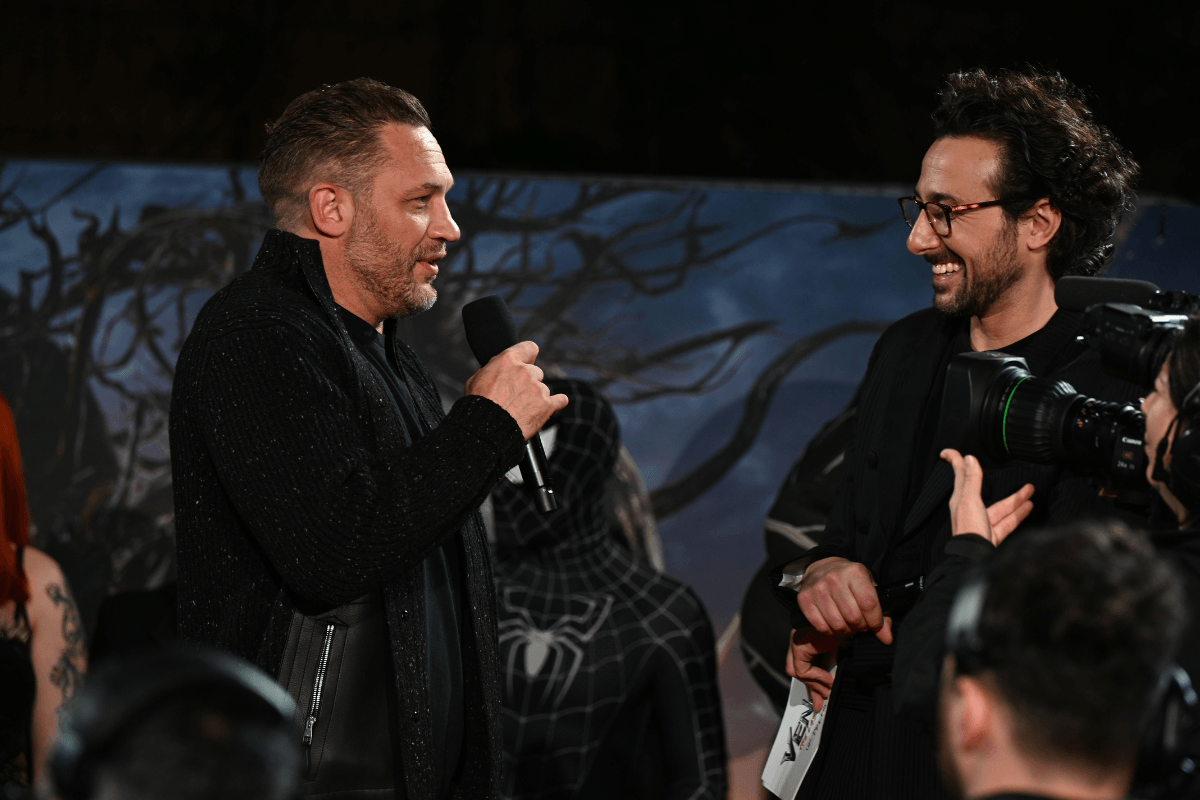 Tom Hardy at UK premiere of VENOM