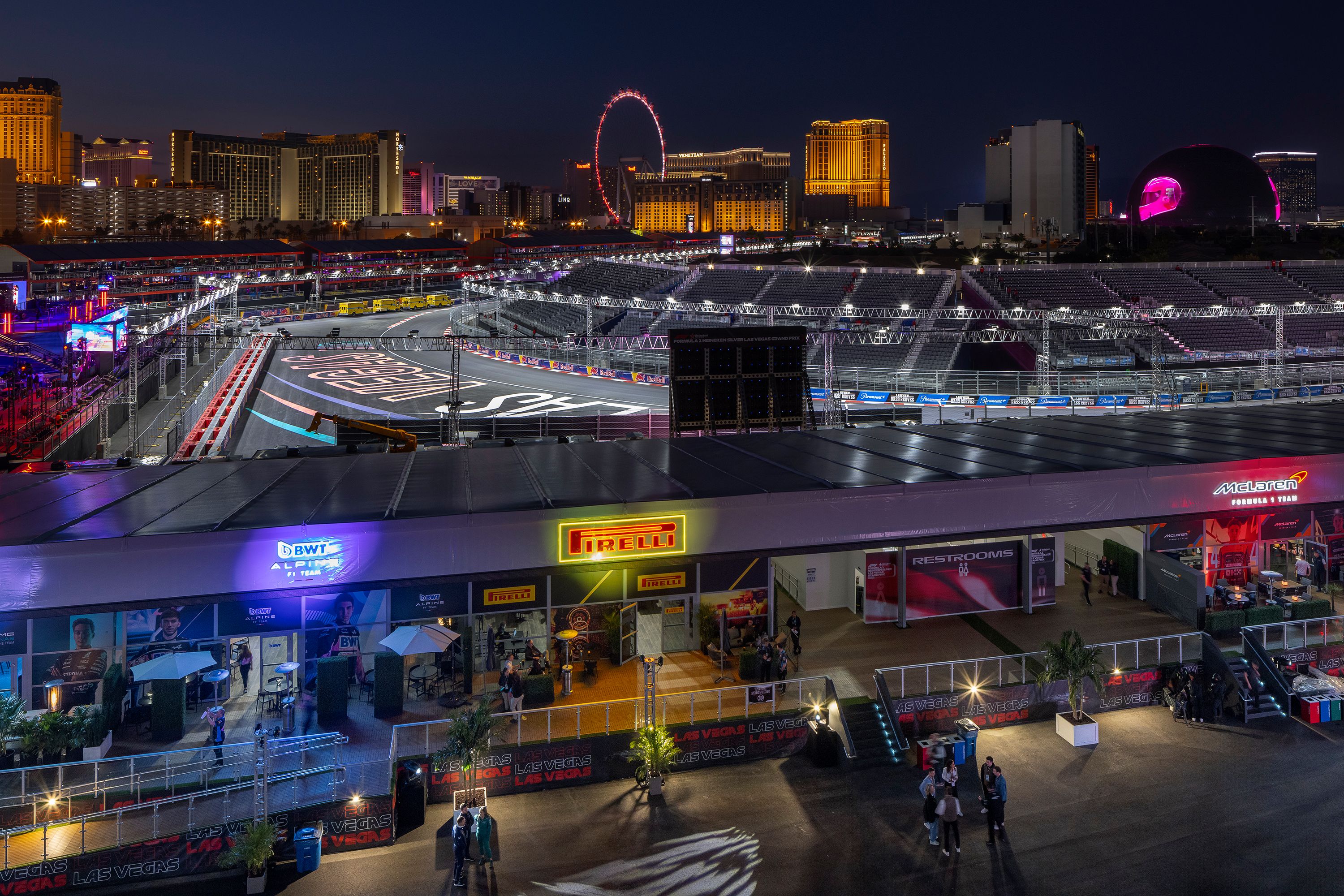 F1 Las Vegas Grand Prix paddock
