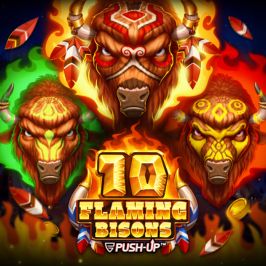 10 Flaming Bisons Game Logo