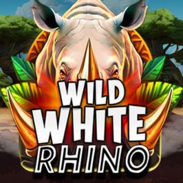 Wild White Rhino Game Logo