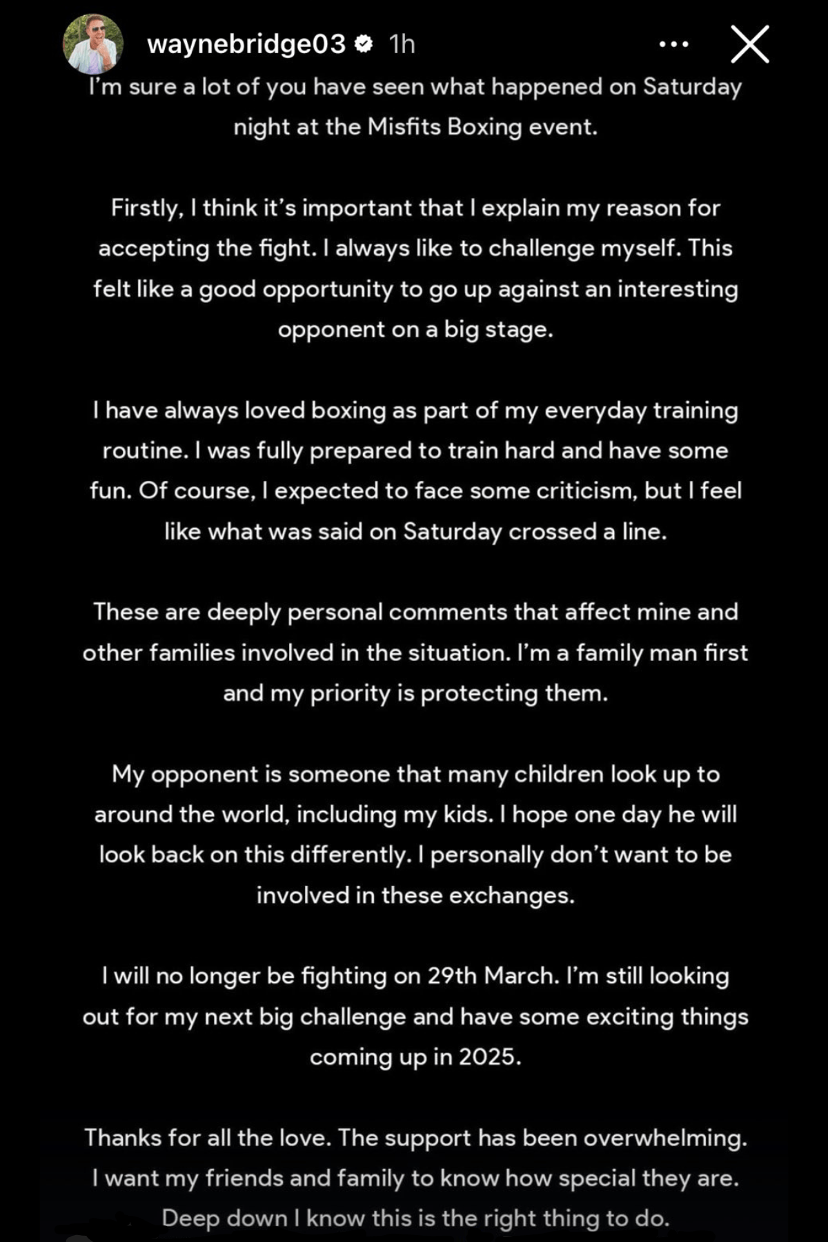 KSI Bridge The support has been overwhelming