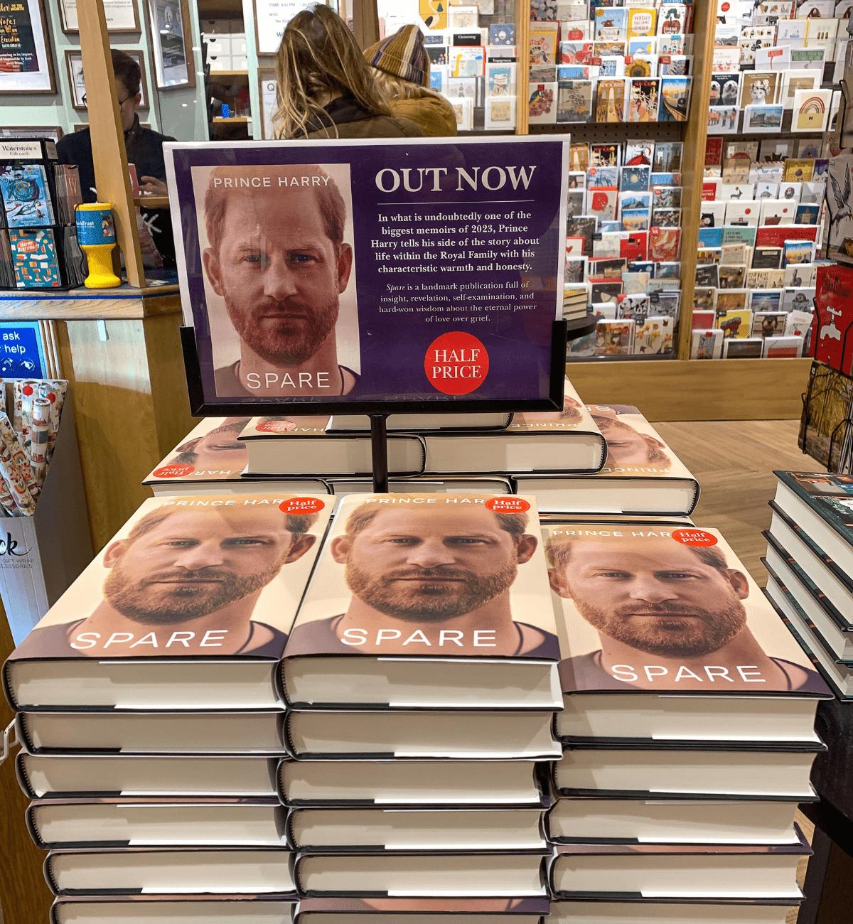 the release of the controversial Prince Harry Spare book