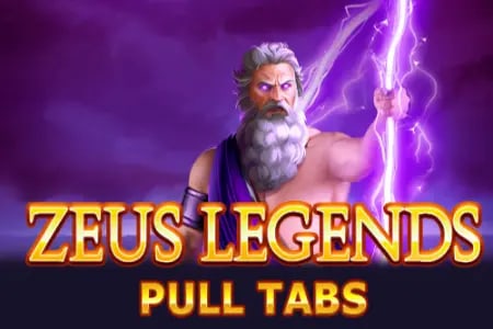 Zeus Legends Pull Tabs Game Logo