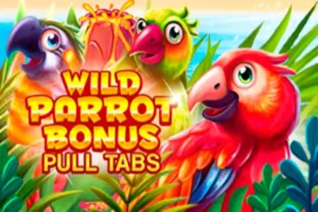 Wild Parrot Bonus Pull Tabs Game Logo