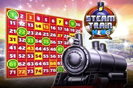 Steam Train Keno Game Logo
