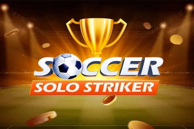 Soccer Solo Striker Game Logo