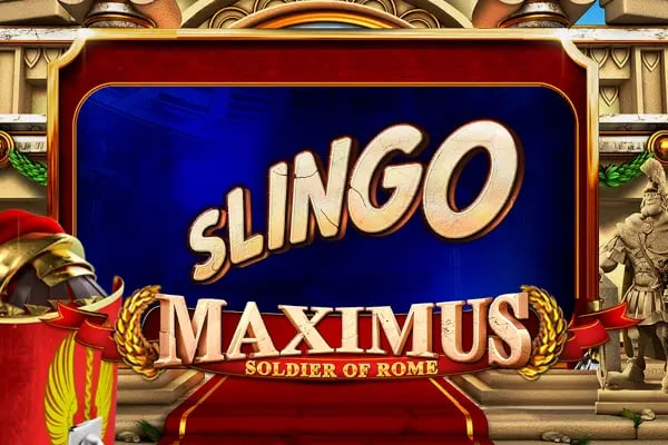 Slingo Maximus Soldier of Rome Game Logo