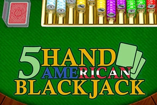 5 Hand American Blackjack Game Logo
