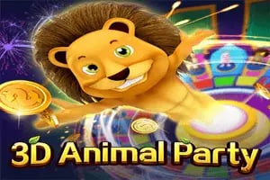 3D Animal Party Game Logo