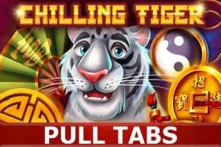 Chilling Tiger Pull Tabs Game Logo