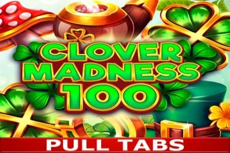 Clover Madness 100 Pull Tabs Game Logo