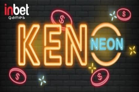 Keno Neon Game Logo