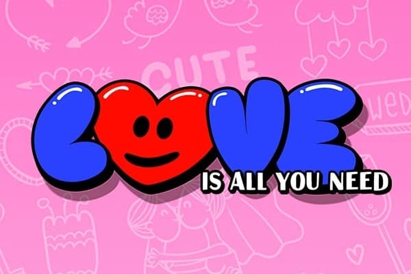 LOVE is all you need Game Logo