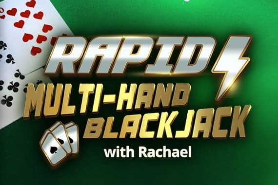 Rapid Multi-Hand Blackjack with Rachael Game Logo