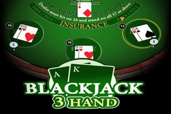 Blackjack 3 Hand Game Logo