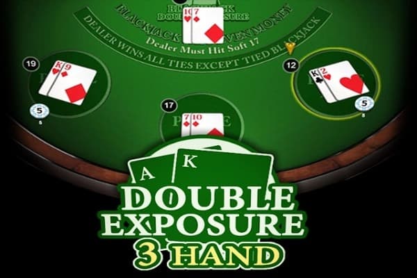 Blackjack Double Exposure 3 Hand Game Logo