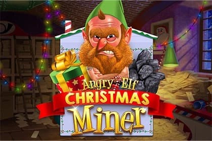 Angry Elf Christmas Miner Game Logo
