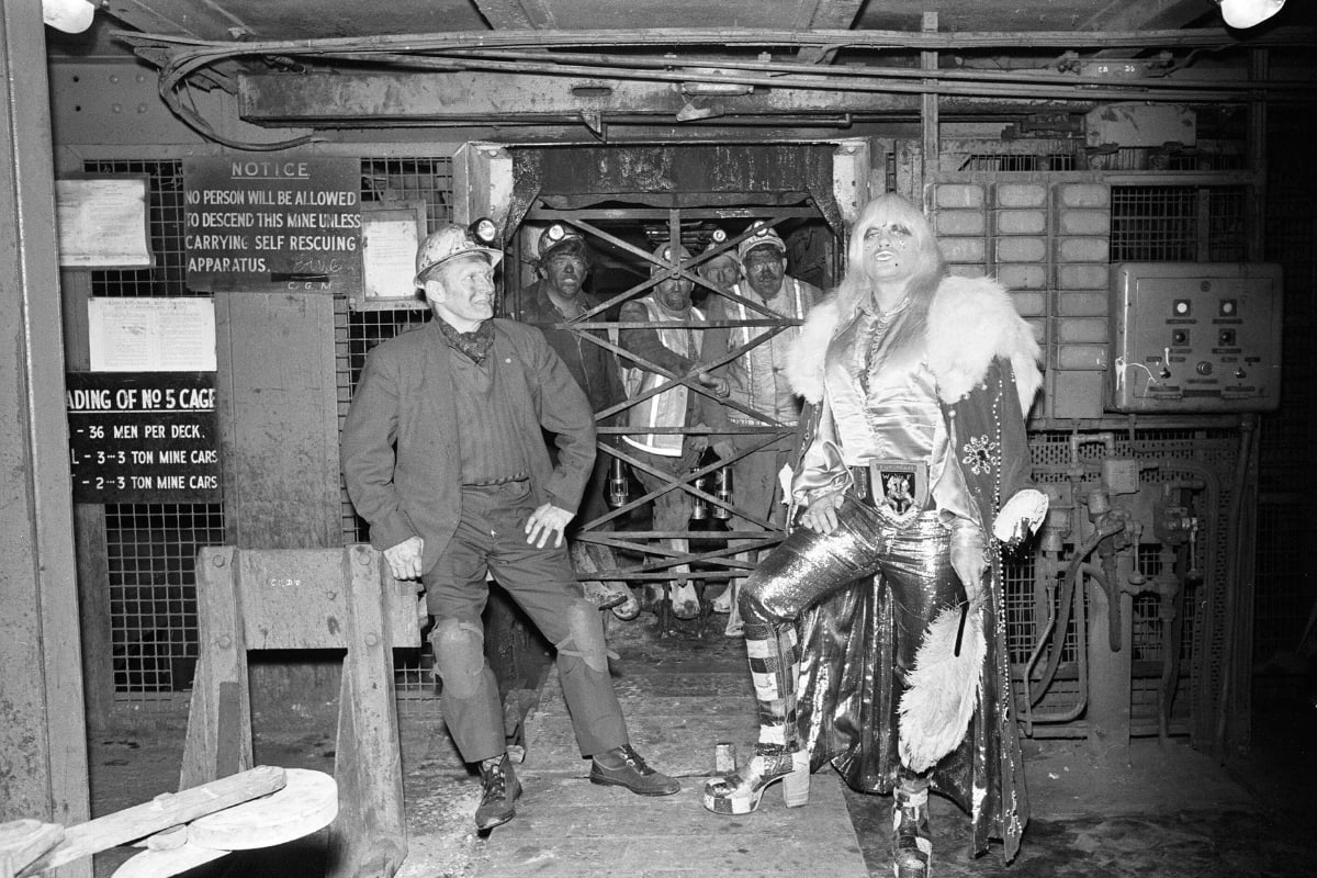 Wrestling icon Adrian Street poses with his coal miner father