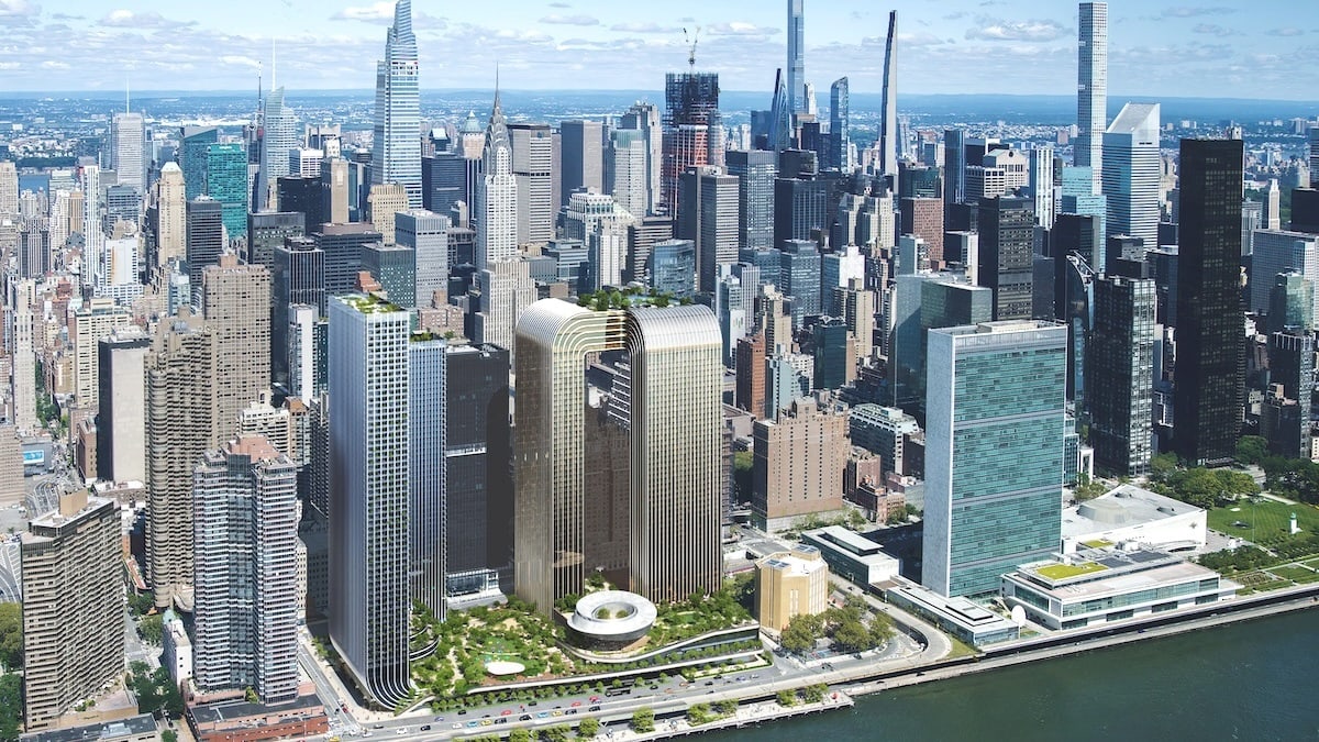 Rendering of Freedom Plaza casino mixed-use development