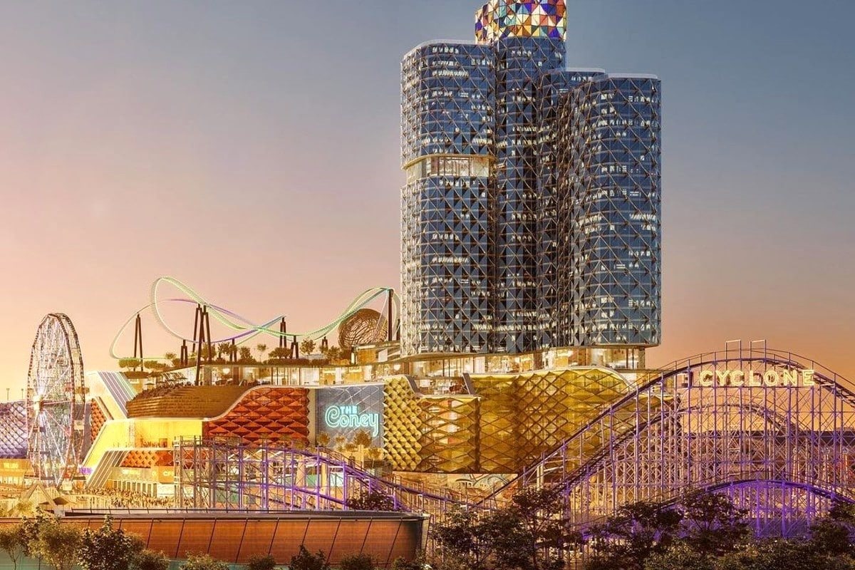 Rendering of The Coney casino resort in Coney Island