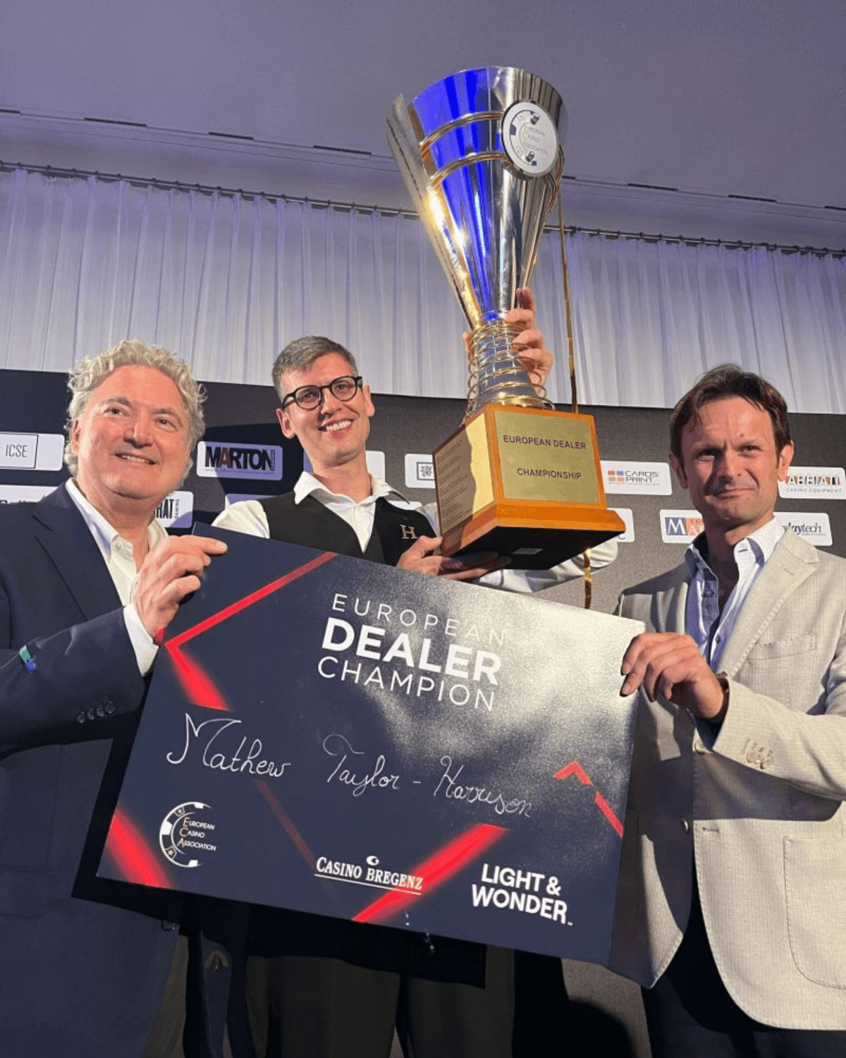 Mathew Taylor-Harrison represents the Hippodrome Casino