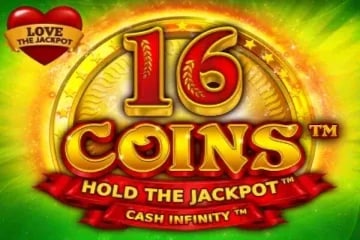 16 Coins Love the Jackpot Game Logo