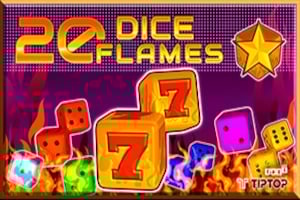 20 Dice Flames Game Logo