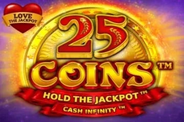 25 Coins Love the Jackpot Game Logo