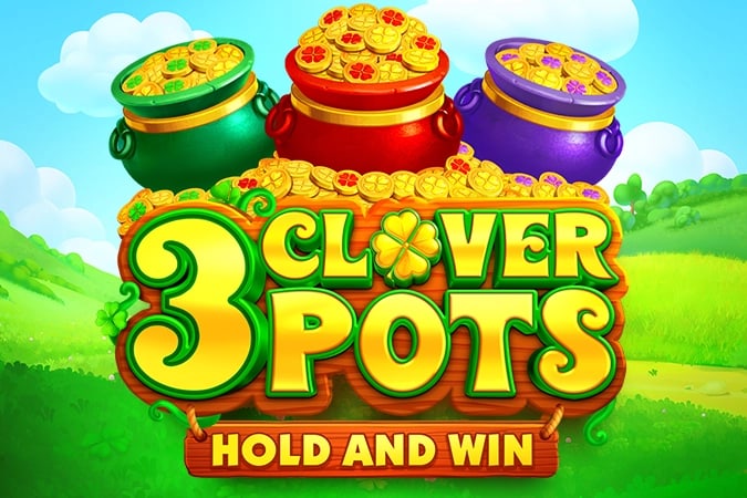 3 Clover Pots Game Logo