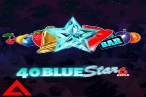 40 Blue Star 6 Reels Game Logo