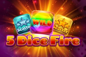 5 Dice Fire Game Logo