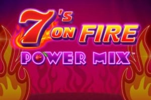 7's on Fire Power Mix Game Logo