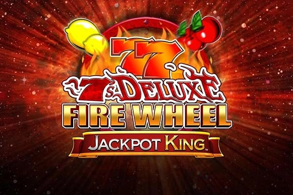 7s Deluxe Fire Wheel Jackpot King Game Logo