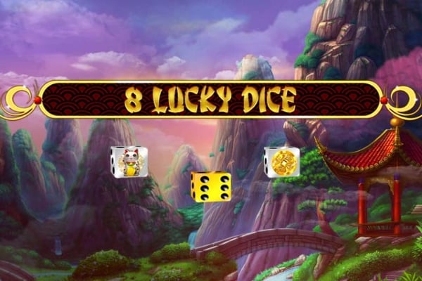 8 Lucky Dice Game Logo