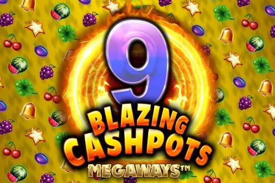 9 Blazing Cashpots Megaways Game Logo
