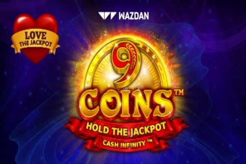 9 Coins Love the Jackpot Game Logo