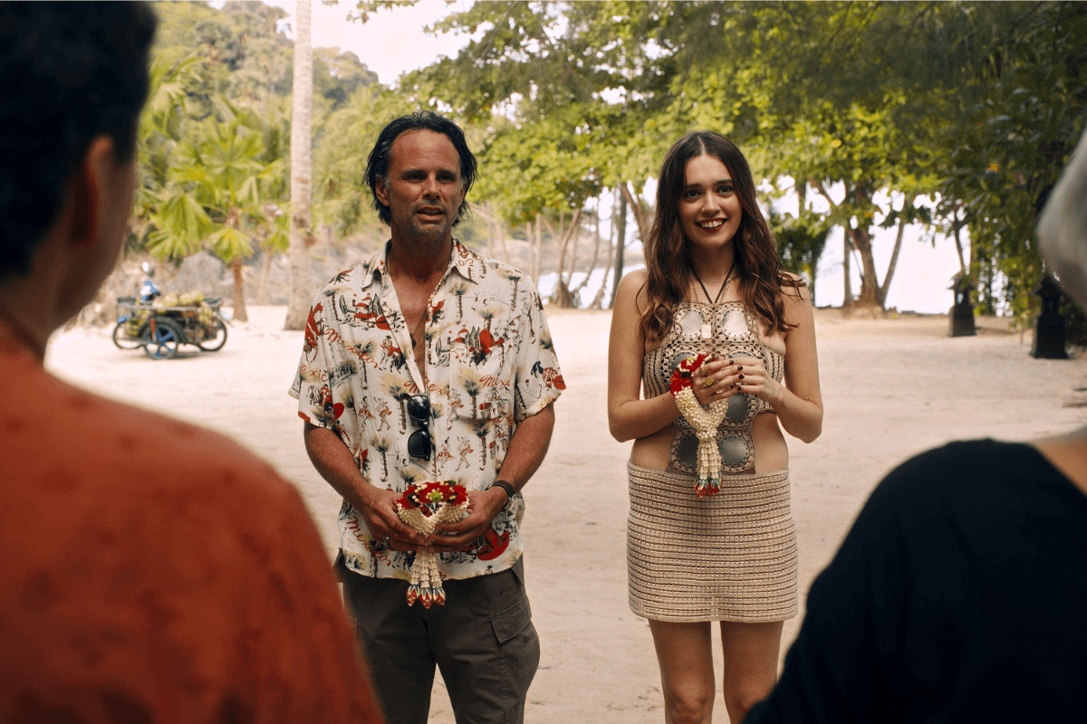 The White Lotus season 3 Walton Goggins and Aimee Lou Wood