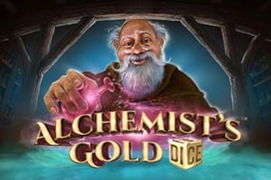 Alchemist's Gold Dice Game Logo