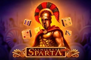 Almighty Sparta Dice Game Logo