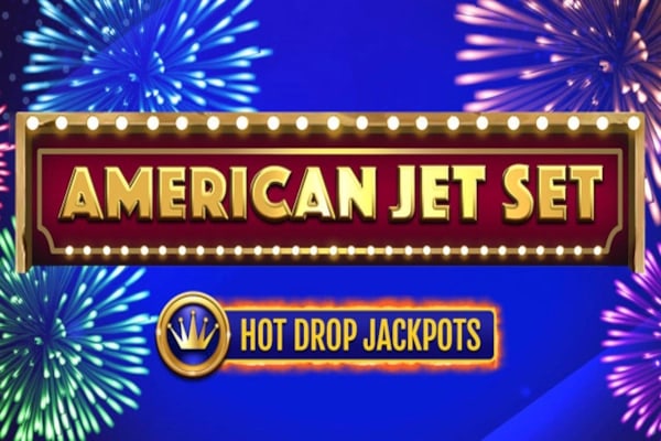 American Jet Set Hot Drop Jackpots Game Logo