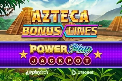 Azteca Bonus Lines PowerPlay Jackpot Game Logo
