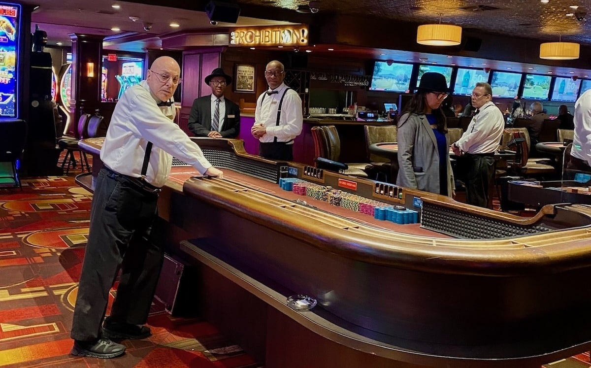 Craps table at Golden Gate Casino Hotel in Las Vegas