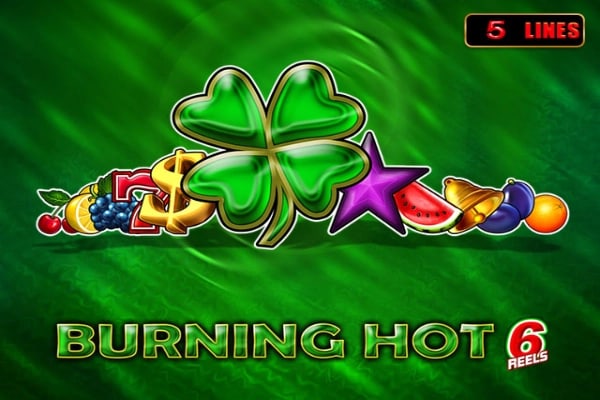 Burning Hot 6 Reels Game Logo