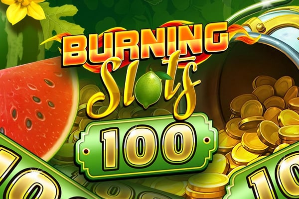 Burning Slots 100 Game Logo