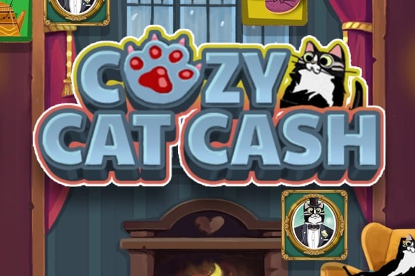 Cozy Cat Cash Game Logo