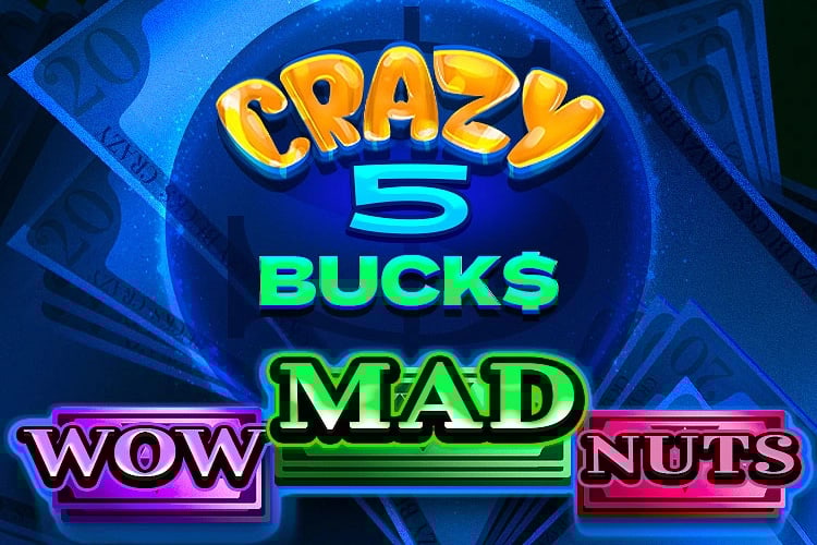 Crazy 5 Bucks Game Logo