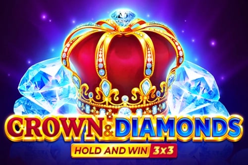 Crown &amp; Diamonds: Hold and Win Game Logo